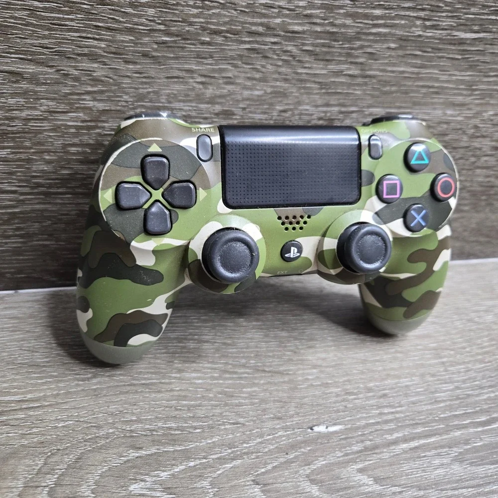 Sony PS4 DualShock 4 Wireless Controller CUH-ZCT2U Green Camouflage Tested